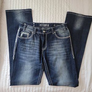 Rock & Roll Cowgirl Jeans - "Boyfriend" style. Excellent condition!  Size 29x36